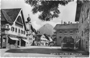 Austria Reutte in Tirol Hauptstrasse Vintage Postcard 01.24