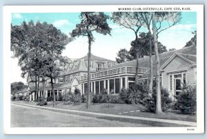 Cape Cod Massachusetts MA Postcard Wianno Club Osterville c1940 Vintage Antique