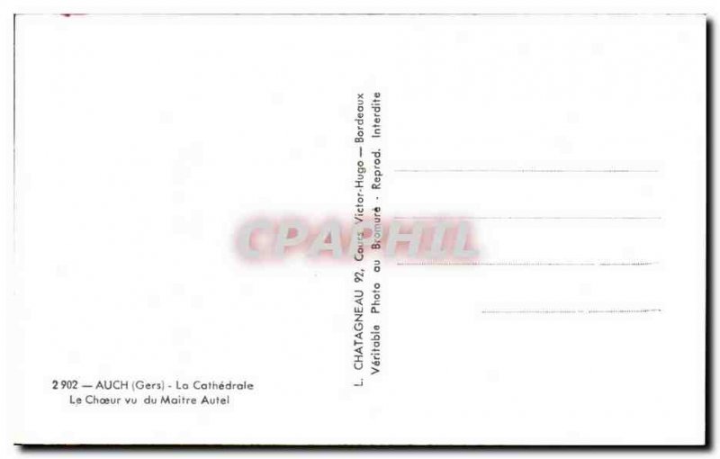 Modern Postcard Auch The Cathedral Choir Seen From The Altar