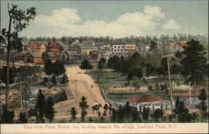 Southern Pines North Carolina NC Piney Woods Inn View c1910 Vintage Postcard