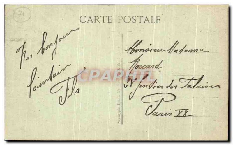 Old Postcard Chalon Sur Saone Train