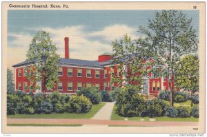 KANE, Pennsylvania, 1930-1940s; Community Hospital