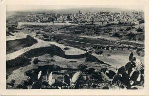 Jerusalem 1940s photo postcard