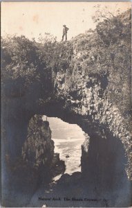 South Africa Natural Arch The Heads Knysna Vintage RPPC 09.11