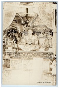 c1940's Traditional Dress in Wedding of Malayan Malaysia RPPC Photo Postcard