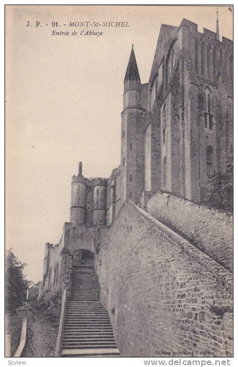 Entree De l'Abbaye, Mont Saint-Michel, Manche, France, 1900-1910s
