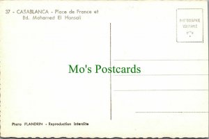 Morocco Postcard -Casablanca-Place De France Et Bd,Mohamed El Hansali  RS26358