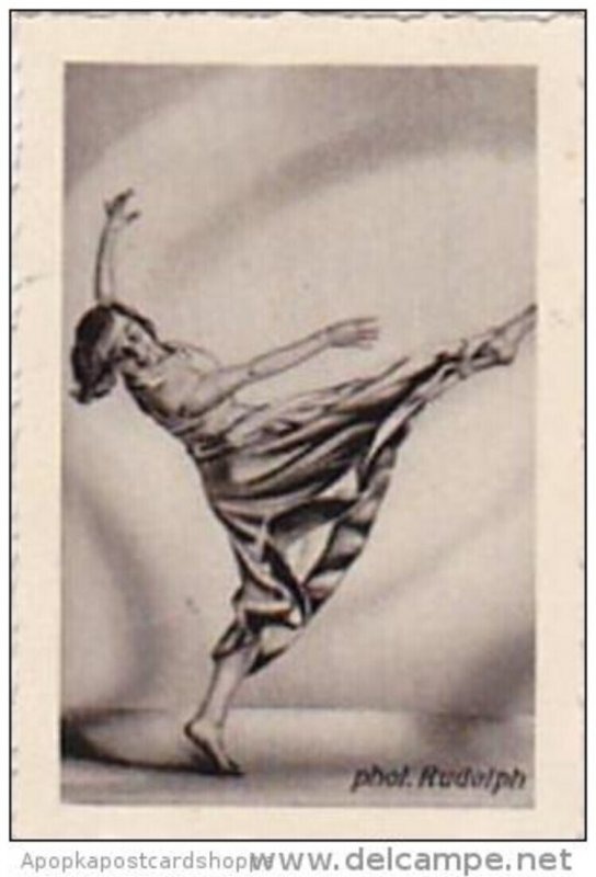 GARBATI CIGARETTE CARD FAMOUS DANCERS NO 124 PALUCCA