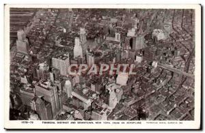 VINTAGE POSTCARD Financial District And Downtown New York Fr
