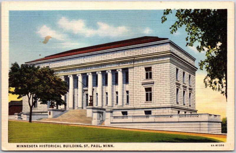 Minnesota Historical Building Saint Paul Minnesota MN Building Grounds Postcard