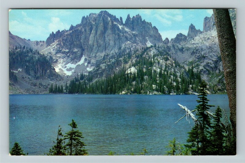 Baron Lake ID- Idaho, Baron Lake, Mt Verita, Boise Natl Park, Chrome Postcard