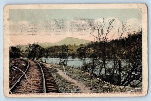 Transylvania County Tennessee Postcard French Broad River Southern Railway 1917