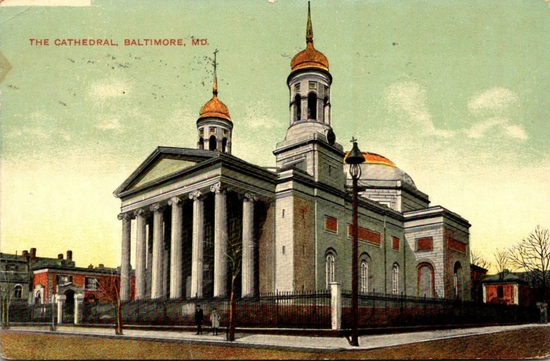 Maryland Baltimore The Cathedral 1909