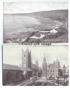 tb0204 - Devon - Various Views of Tourist Attractions, Plymouth - 6 postcards