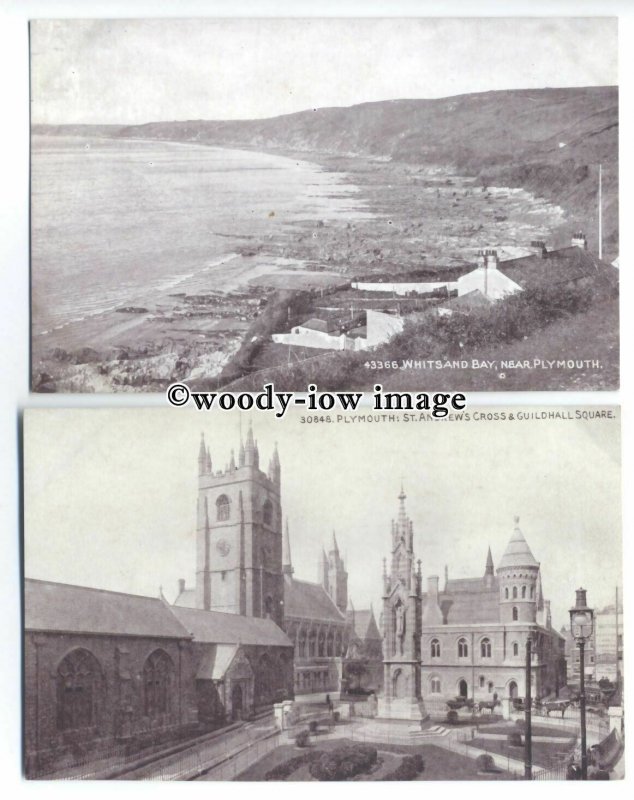 tb0204 - Devon - Various Views of Tourist Attractions, Plymouth - 6 postcards