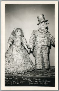 BEAUMONT CA nettie & alice MUSEUM OF HOBBIES VINTAGE REAL PHOTO POSTCARD RPPC