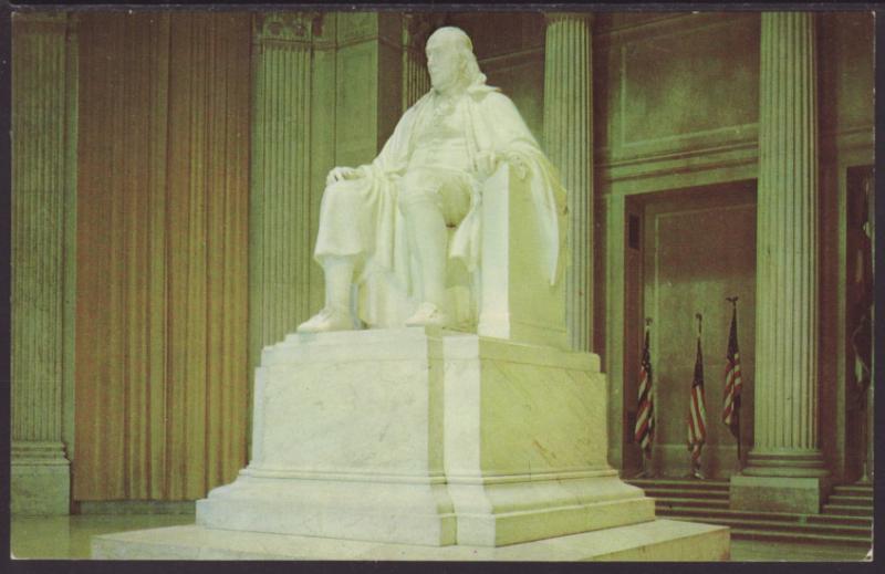 Statue of Ben Franklin,Philadelphia,PA Postcard