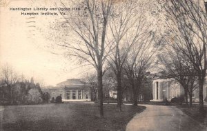 Hampton Institute Virginia Huntington Library & Ogden Hall, Divided Back PCU1059