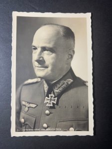 Mint Germany WWII Portrait RPPC Postcard Generalfeldmarschall von Brauchitsch