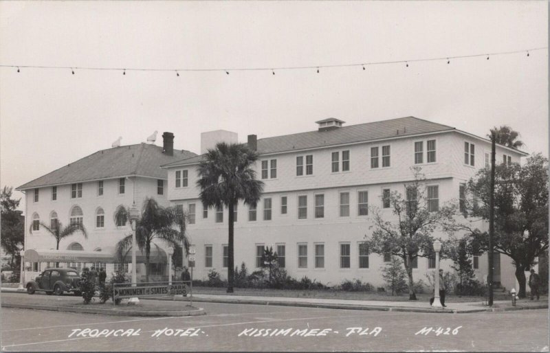 RPPC Postcard Tropical Hotel Kissimmee FL