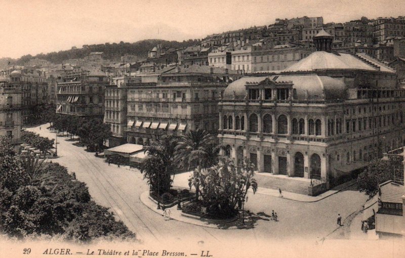 Le Thatre et la Place Bresson,Alger,Algeria