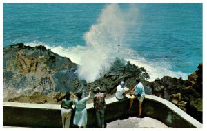 The Blow Hole in the Koko Head Crater area on the island of Oahu Hawaii Postcard