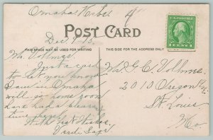 Omaha Nebraska~Post Office And Custom House~c1910 Postcard