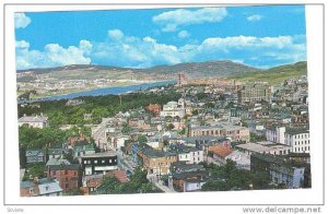 View taken from Basilica Towers towards Quidi Vidi Lake showing Military Road...