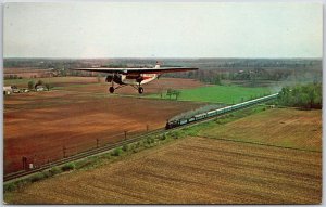 Airplane bERKSHIRE 2-8-4 NO. 759 Golden Spike Centennial Limited Postcard