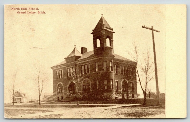 Grand Ledge MI~North Side School~Cape Cod House~Cancer, Heart Then Grippe~1911 