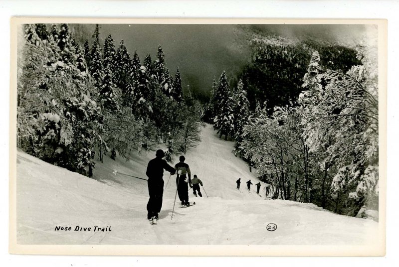 VT - Mt. Mansfield. Nose Dive Trail   RPPC