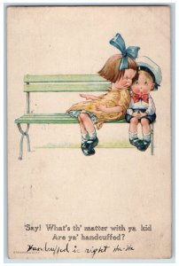 Twelvetrees Postcard Children Are Ya Handcuffed Saint Joseph Missouri MO 1923