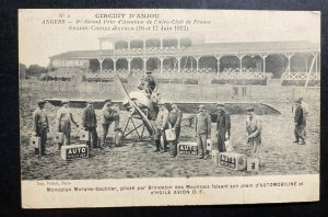 Mint France Real Picture Postcard Early Aviation Angers First Grand Prix