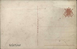 Belgian WWI Propaganda Anti Germany Kaiser Vomitting Countries RPPC Comic