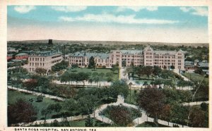 Vintage Postcard Santa Rosa Hospital Medical Building Landmark San Antonio Texas