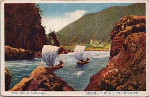 River Kiso at Aichi Japan Postcard PC531