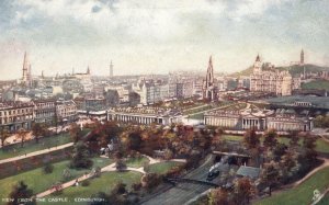 Vintage Postcard View From The Castle Edinburgh Oilette Art Series Raphael Tuck