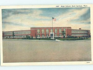 Pre-Chrome HIGH SCHOOL SCENE Rock Springs Wyoming WY AG6504