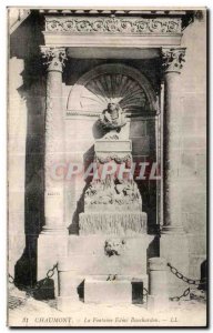 Old Postcard Chamount Fountain Edme Bouchardon