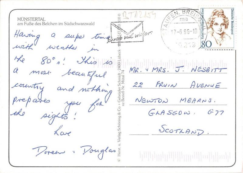 BT12154 Munstertal am fusse des beichen           Germany