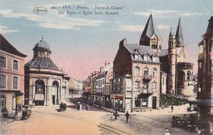 Belgium Spa Rue Rogier et Eglise Saint Remacle