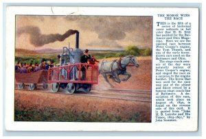 1927 The Horse Wins The Race Auburn Junction Indiana IN Posted Vintage Postcard