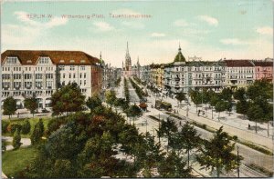 Berlin Germany Wittenberg Platz Tauenzienstrasse c1936 Postcard F69