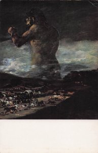 Goya The Colossus & The Panic Painting Postcard