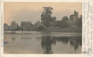 Palermo ME F. W. Cunningham Photographer Real Photo Postcard