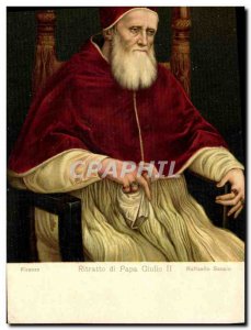 Postcard Old Ritratto Di Papa Giulio II Raffaello Sanzio