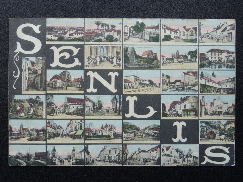 France Oise SENLIS 29 Image Multiview c1905 Postcard