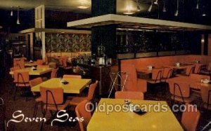 Panama City Florida USA Seven Seas Restaurant 1959 small crease right bottom ...