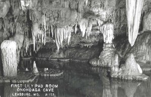 1950's First Lily Pad Room, Onondaga Cave, Leasburg, Missouri RPPC Kodak