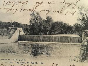 Postcard 1908 View of City Park in Fort Worth, TX.     U4